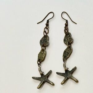 Nuggets & Starfish earrings